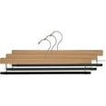 thumbnail image 4 of INTERNATIONAL HANGER White Wood Bottom Hanger with Flocked Non-Slip Bar, 25 Pack, 4 of 4