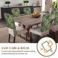 thumbnail image 4 of Green Light Yellow Boho Chair Covers Set of 1 Ethnic Oriental Floral Chair Back Covers Stretch Removable Washable Slipcovers Protector for Dining Room Kitchen Party Decor, 4 of 5