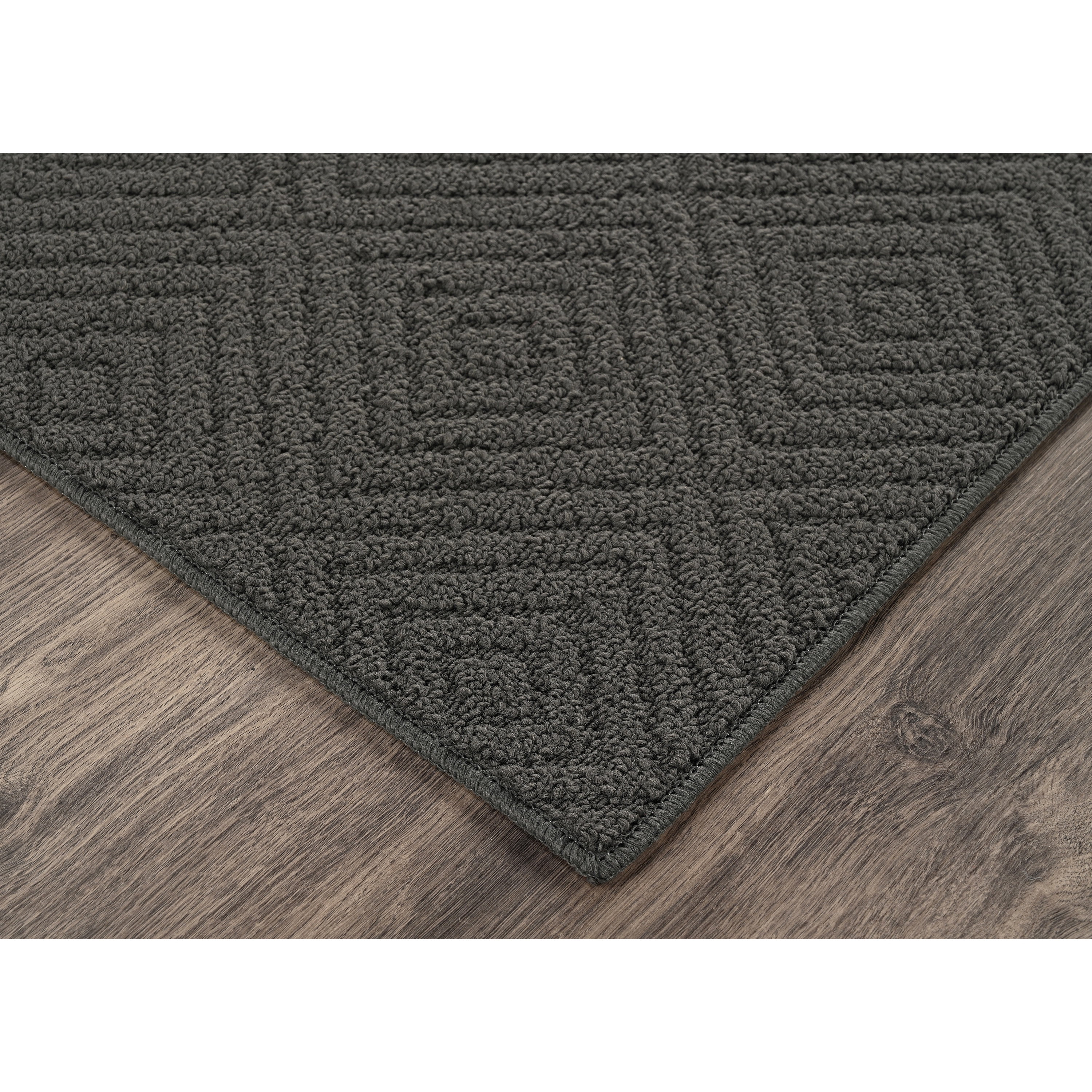 Garland Rug Brentwood Jasmine Cinder Gray Indoor Area Rug, 4' x 6'