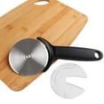 thumbnail image 1 of Stainless Steel Pizza Cutter Wheel with Comfortable ABS Handle - 12-Inch Blade for Thin Crust Pizza, Cake, Pancakes & Pie - Dishwasher Safe & Rustproof Akmoler | Iron, As Shown, 1 of 7