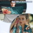 thumbnail image 6 of Bulopur Sea Turtle Front Car Seat Towel for Women Hibiscus Breathable Sweat Carseat Protector with Storage Bag for Beach Vacation Soft Fit SUV Sedan Truck 1pcs, 6 of 7