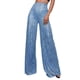 thumbnail image 1 of Pantalones acampanados de cintura alta con lentejuelas para mujer - Lentejuelas brillantes para discotecas/fiestas (S-XXL), 1 of 6