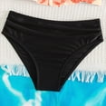 thumbnail image 5 of mgoYE Swimsuit for Girls 8-10 Girls Swimsuit Bikini Set 2 Piece Bathing Suit Ruffled Contrast Trim Adjustable Straps Girls Swimwear(Red,8-9 Years), 5 of 7