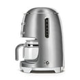 thumbnail image 2 of Smeg 1950's Retro Style 10 Cup Programmable Coffee Maker Machine (Stainless Steel), Large, 2 of 5