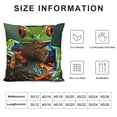thumbnail image 5 of YINGXI  Throw Pillow Cover Cute Tree Frog Green Wild Animal Home Decor Pillowcase Cushion Cover 18x18in, 5 of 5