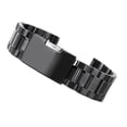 thumbnail image 3 of MasteelfCA 22mm Stainless Steel Solid Links Bracelet Watch Band Strap Straight End with 2pcs Watch Spring Bars (Black), 3 of 8