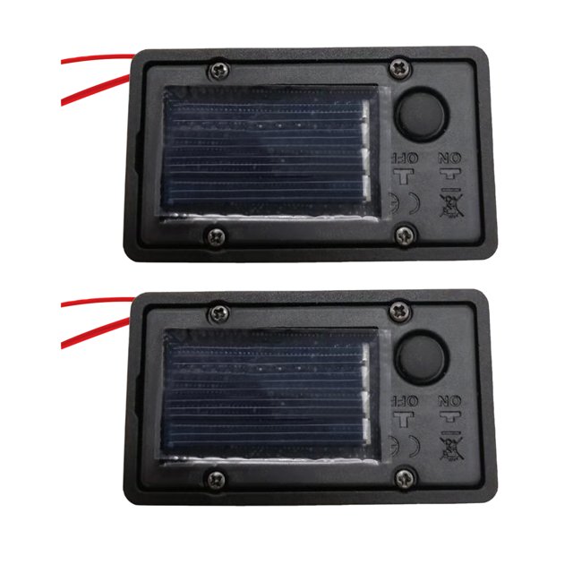 2pcs/pack Récipient Maison Lampe Solaire Lanterne Suspendue Led Accessoires Boîte à Batterie