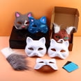thumbnail image 2 of Máscara para gatos Therian Varpotle, hecha a mano, con malla para pelo y ojos, 2 of 8