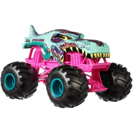 Hot Wheels Monster Trucks 1:24 Scale Zombie Wrex Vehicle ...