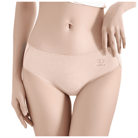 Fulorrnie Underwear for Women Seamless Breathable Comfort Briefs Panties Elastic Waist Stretchable Panty C L
