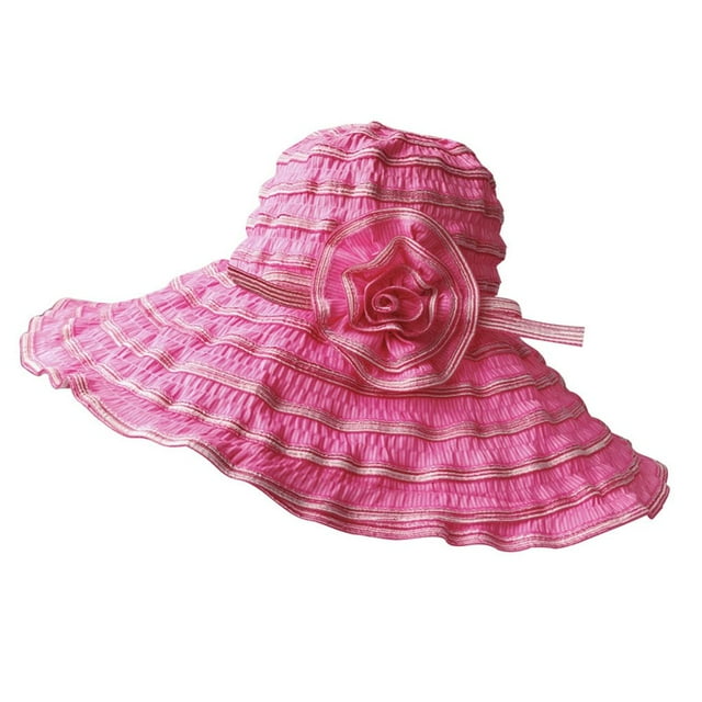 Women Outdoor Sun Hat Wide Brim Summer Breathable Cap UV Protection Foldable Beach Hat