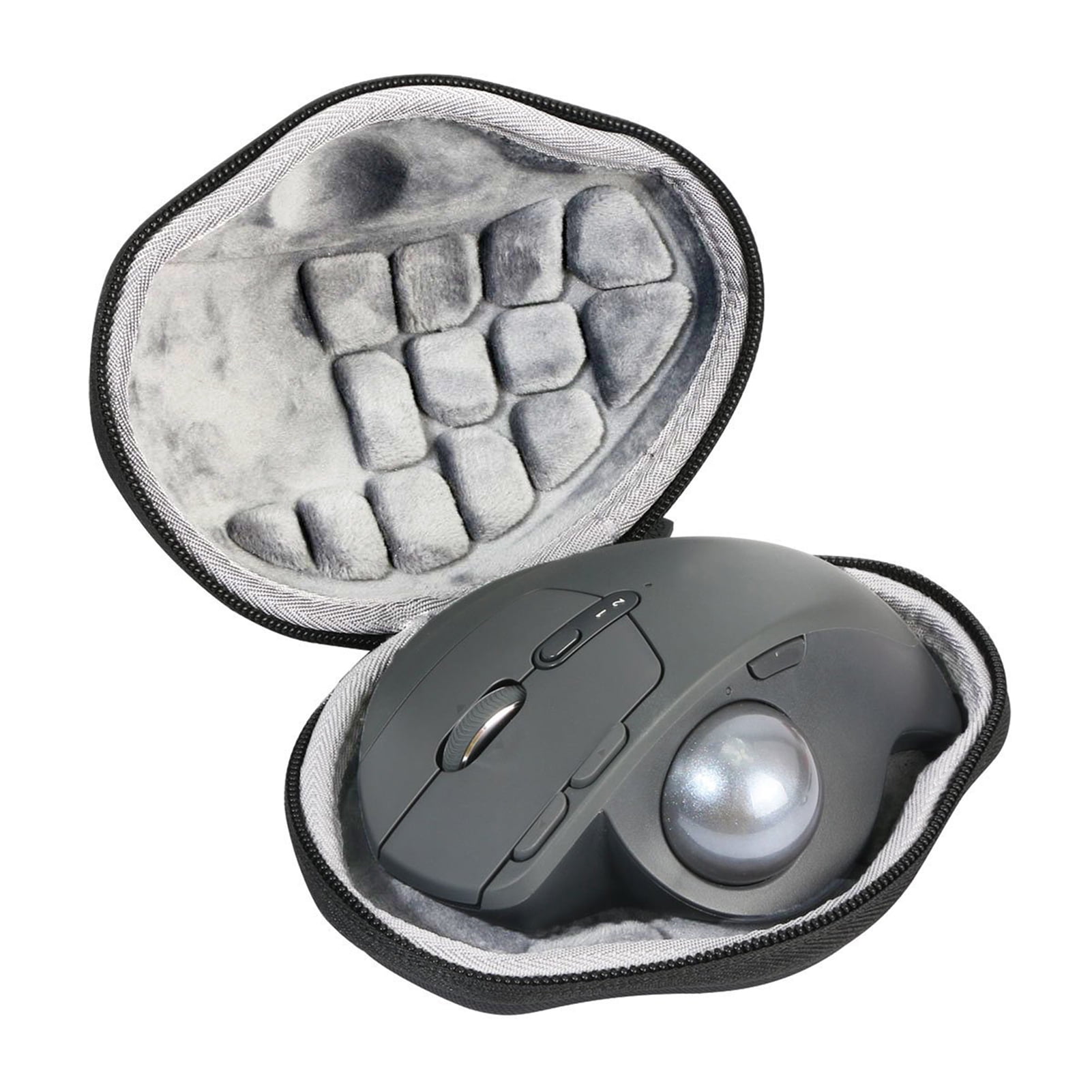 Citystores Portable Zipper Anti-scratch EVA Wireless Trackball Mouse Pouch Carrying Case for Logitech Ergo Advanced,Black