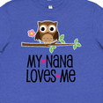 thumbnail image 4 of Inktastic My Nana Loves Me Owl Youth T-Shirt, 4 of 5