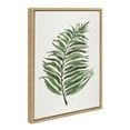 thumbnail image 2 of Kate and Laurel Sylvie Green Fern Framed Canvas Wall Art by Patricia Shaw, 18x24 Natural, Decorative Plant Art for Wall, 2 of 8