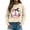 Beige, variant on Solthread Womens Halloween Sweatshirt In October Stay Bootiful Ribbon Ghost Pair Graphic Print Everyday Crewneck Pullover for Cool Autumn Weekends and Festive Casual Tops