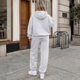 thumbnail image 5 of SUNBS 2 Piece Outfit for Women Lounge Sets Hooded Half-Zip Sweatshirt Jogger Sweatpants Workout Sweatsuit, 5 of 9