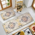 thumbnail image 5 of Boho Kitchen Rug Rectangle Yellow Kitchen Rugs Kitchen Rugs Non Slip Washable 2 Sets Washable Kitchen Rugs Farmhouse Style Easter Kitchen Rugs Throw Rugs for Kitchen Yellow Long Soft Kitchen Rug, 5 of 6