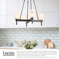 thumbnail image 4 of PD338422UBAR-Alora Lighting-Lucian - 4 Light Pendant-35.38 Inches Tall and 22 Inches Wide-Urban Bronze Finish-Alabaster Glass Color, 4 of 7