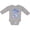 AC-Heather Grey, variant on Inktastic 1st Birthday Mermaid 1 Year Old Girls Long Sleeve Baby Bodysuit