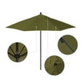 thumbnail image 2 of California Umbrella Venture 9' Bronze Market Umbrella in Cilantro, 2 of 5