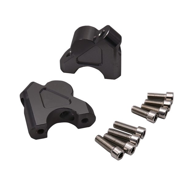 Kenally 1 par de elevadores de manillar de motocicleta, soporte de altura profesional de aluminio, repuesto de bicicleta, accesorios de repuesto Accesorios para motos Negro Kenally VI018134-01B