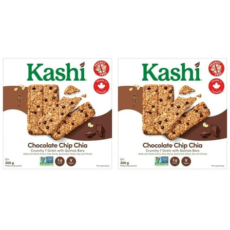 Kashi Seven Grain Chocolate Chip Chia with Quinoa Bars, 210g (2 Pack)