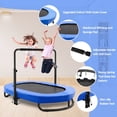 thumbnail image 7 of Foldable Trampoline, Mini Rebounder Trampoline with Adjustable Handle, Exercise Trampoline, Parent-Child Kids Twins Trampoline Max Load 220lbs, 7 of 7