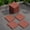 Brown, variant on 44 Pack Linear Slat Plastic Interlocking Deck Tiles, 12 x 12 in Waterproof PP Outdoor Flooring, Snap Together Patio Tiles, Covers 44 sq ft