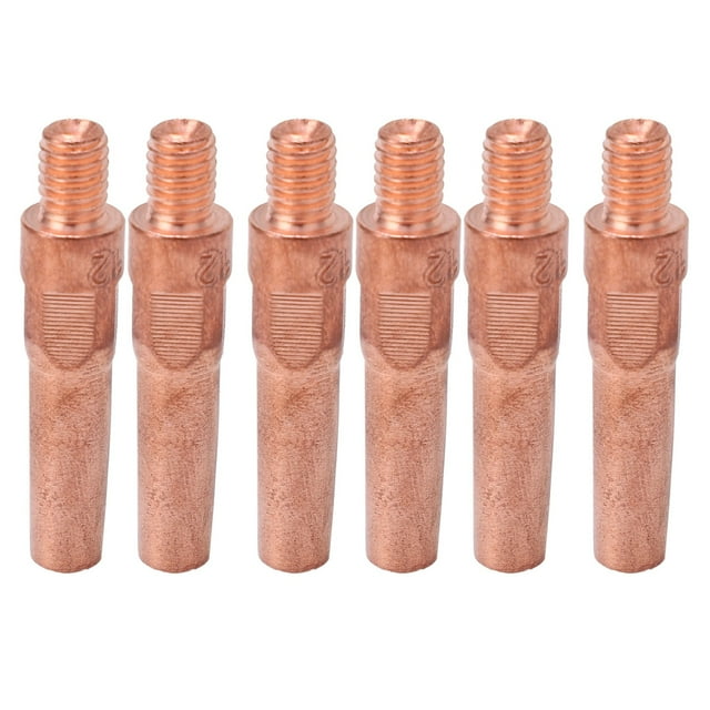 Punta de contacto de cobre, 10 piezas Punta de contacto Accesorios de soldadura de gas de cobre Punta de contacto Durabilidad probada en el tiempo