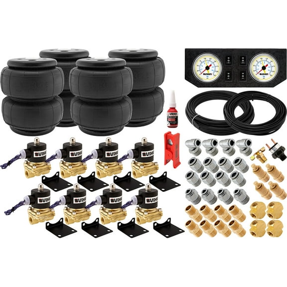 Vixen Air 3/8" NPT Air Ride Suspension High Flow Air Valves Accessory Kit