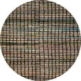 thumbnail image 1 of Ahgly Company Machine Washable Indoor Round Abstract Bullet Shell Brown Area Rugs, 4' Round, 1 of 7