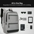 thumbnail image 7 of Backpack,15.6-inch Laptop Computer And Tablet Fabric Support One 15.6 Inch Laptop One All Scientific Load Usb Pocket Water To With Usb Water Resistant All To With Water-resistant Fabric, 7 of 7