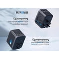 thumbnail image 5 of Zapowermo Power adapters,Universal Travel Adapter, Power Adapter Worldwide Charger with USB-C & 4 USB-A Ports, Travel Essentials (Black), 5 of 8