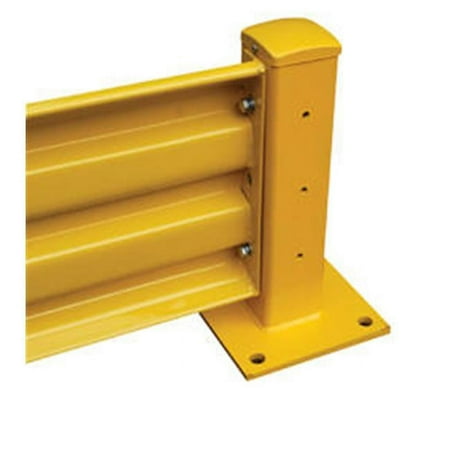 VESTIL GR-F3R-BO-4-YL Structural Guard Rail Bolt -On Style