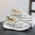 thumbnail image 7 of enyan Kids Sneakers Lightweight Breathable Mesh Lightweight Sports Running Shoes (Little Kid/Big Kid) Khaki,13.5, 7 of 7