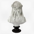 thumbnail image 4 of Elegant Veiled Maiden Bust Sculpture, Halloween Home Decor, White Finish, 4 of 4