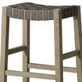 thumbnail image 6 of Open Box Maven Lane Emerson Bar Stool, Grey, Stone Vegan Leather, Set of 2, 6 of 7
