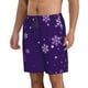 thumbnail image 2 of Balery Crystal Purple Snowflake Traje de Baño Estilo Hawaiano para Hombre, Shorts de Secado Rápido con Bolsillos-X-Large, 2 of 6
