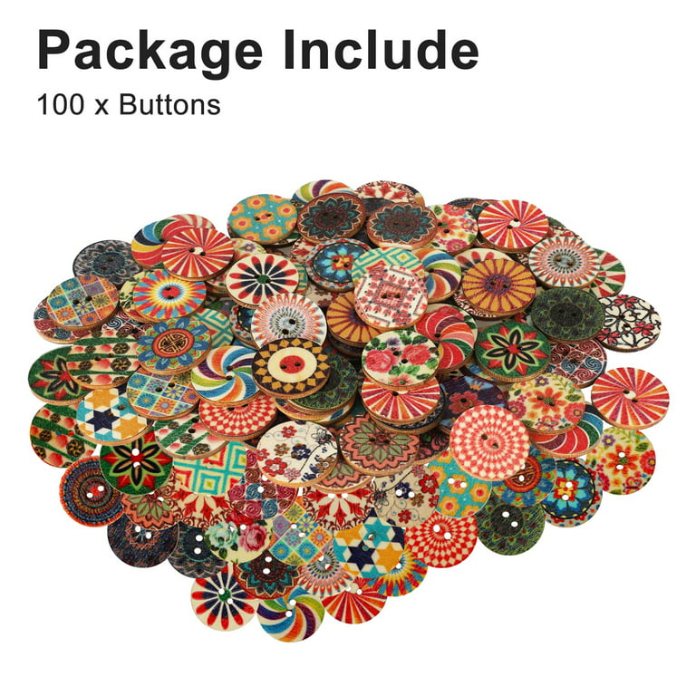 100PCS 30MM Oval Wooden Handmade Tags Button with 2 Hole Handmade Tag Label  for Crafts Sewing Scrapbooking Clothing Decoration - AliExpress