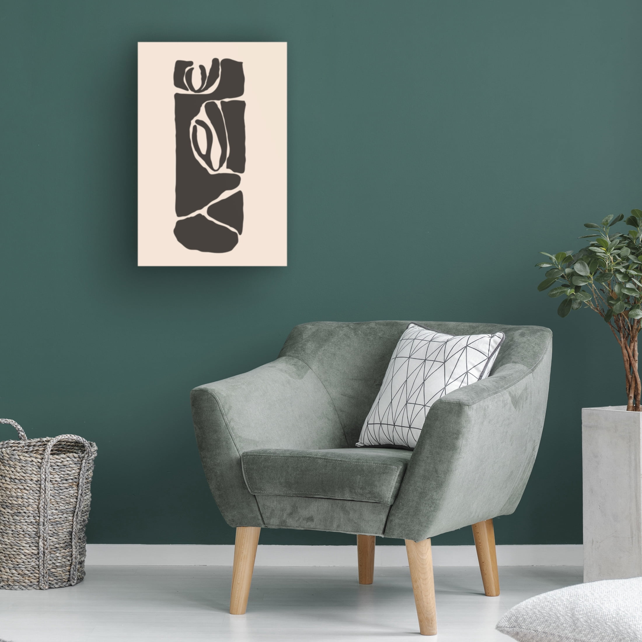 Trademark Fine Art jay stanley Abstract Face Series 5 Canvas Wall Art