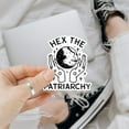 thumbnail image 2 of Hex The Patriarchy Waterproof Glossy Sticker, Feminist, Witchy, Occult, Halloween, Moon Sticker Gift for Laptop, Water Bottle, Phone, Window, Helmet Decal (3x3inch), 2 of 7