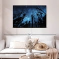thumbnail image 2 of Elephant Stock Forest Night Sky Wall Art - Horizontal Canvas Wall Art - Living Room Wall Decor - Astronomy & Space Canvas - Black And Blue Decor - 45" x 30", 2 of 8