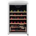 thumbnail image 1 of 30 Bottle Freestanding Retro Wine Cooler in Wine Red, 1 of 9