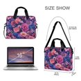 thumbnail image 3 of FORMRS 16" Laptop Bag Carrying Sleeve Case with Handle Travel Shoulder Briefcase, Vibrant Art Flowers, 3 of 8