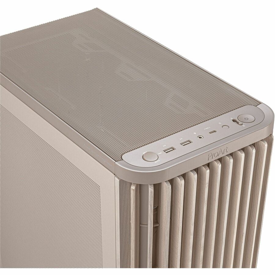 Asus ProArt PA401 Wood Edition Beige, Mesh Panel Computer Case