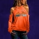 thumbnail image 2 of Moda Mujer Causal Cuello Redondo Blusa Estampada Sin Tirantes Manga Larga Camiseta Otoño Tops Fridja  bvmnju2034, 2 of 5