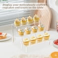 thumbnail image 6 of Acrylic Riser Clear Display Risers, Ngxiha Perfume Stand Organizer, Clear Acrylic Shelf Risers for Display Stands for Food, Tabletop Use, Figurines, Clear Cupcake Stand Risers, 6 of 7