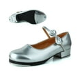 thumbnail image 2 of REDARER Girls Tap Shoes Toddler Dance Shoes PU Leather Easy Strap,11.5-12 Years, 2 of 3