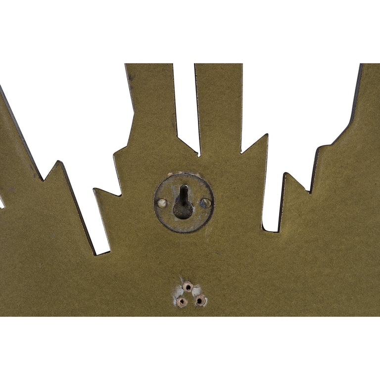 Creative Co-Op Gold Sunburst Rectangular Wall Mirror - 35.5" H X 30" L Glam Statement Piece