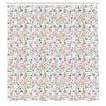 thumbnail image 2 of Ambesonne Spring Shower Curtain, Scandinavian Meadow Flowers, 69"Wx75"L, White and Multicolor, 2 of 4